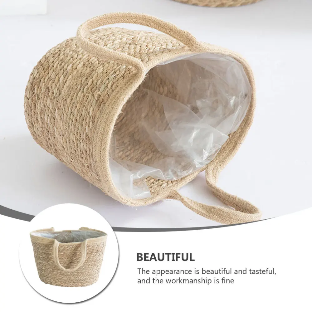 

1Pc Basket Fashion Creative Portable Plant Basket Flower Pot Basket Storage Basket for Home