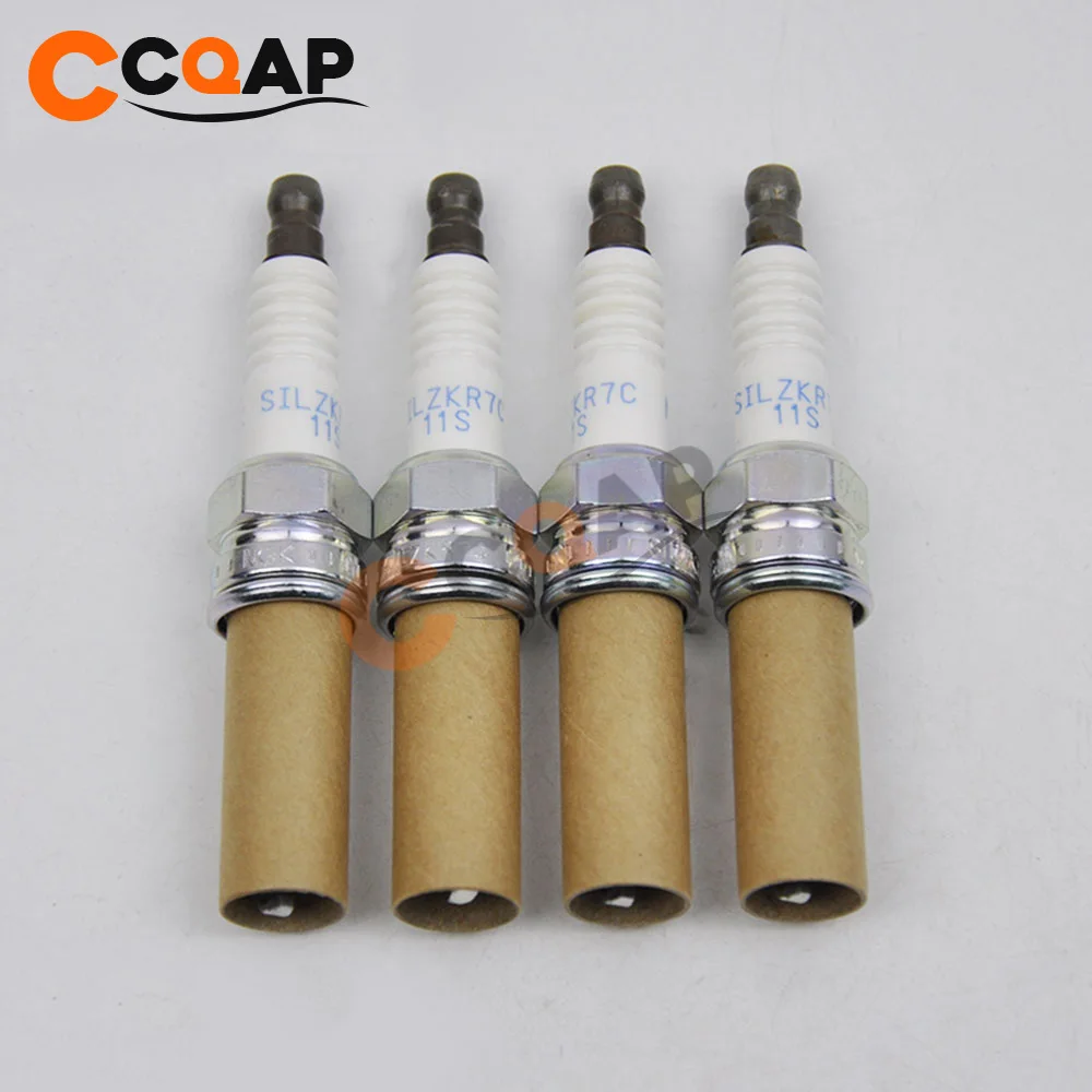 4 шт./лот иридиевая Свеча зажигания 12290 R1A H01 SILZKR7C11S 92932 для Honda Accord CR V 2 0 12290R1AH01|Свечи
