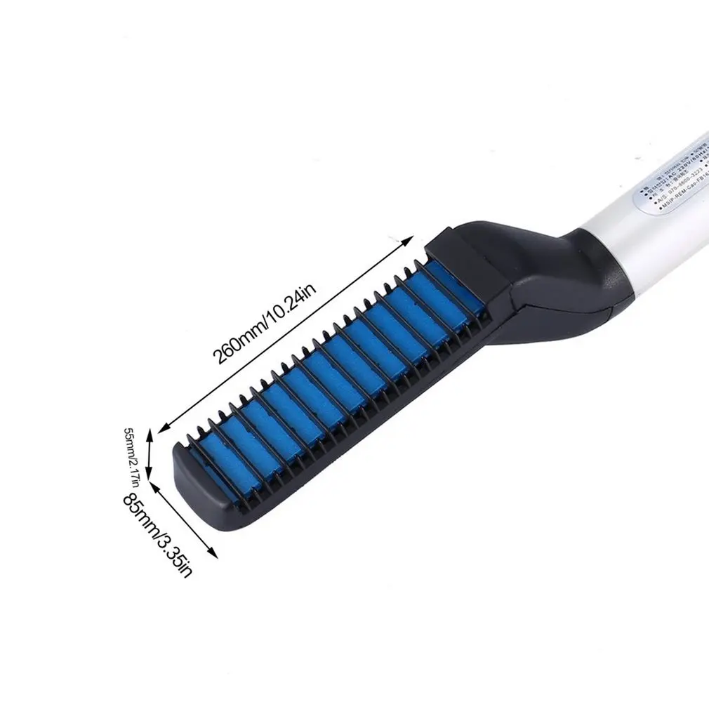 

Quick Beard Straightener Multifunctional Hair Comb Curling Curler Show Cap Men