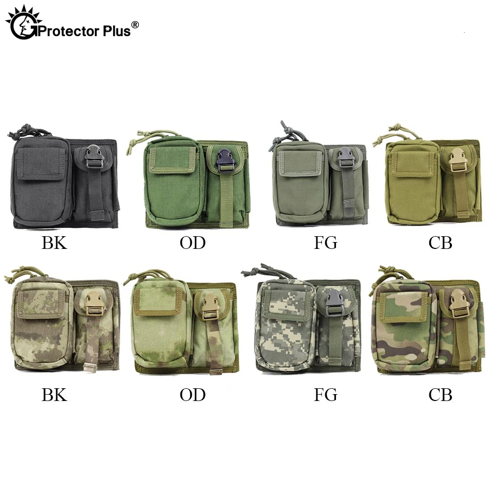 

PROTECTOR PLUS Tactical Molle Pouch Accessory Bag Military Multifunction Waterproof Outdoor Mobile Phone Case Small Bag Hunting