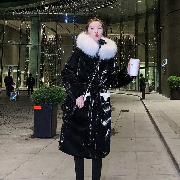 

New bright down jacket for women in winter