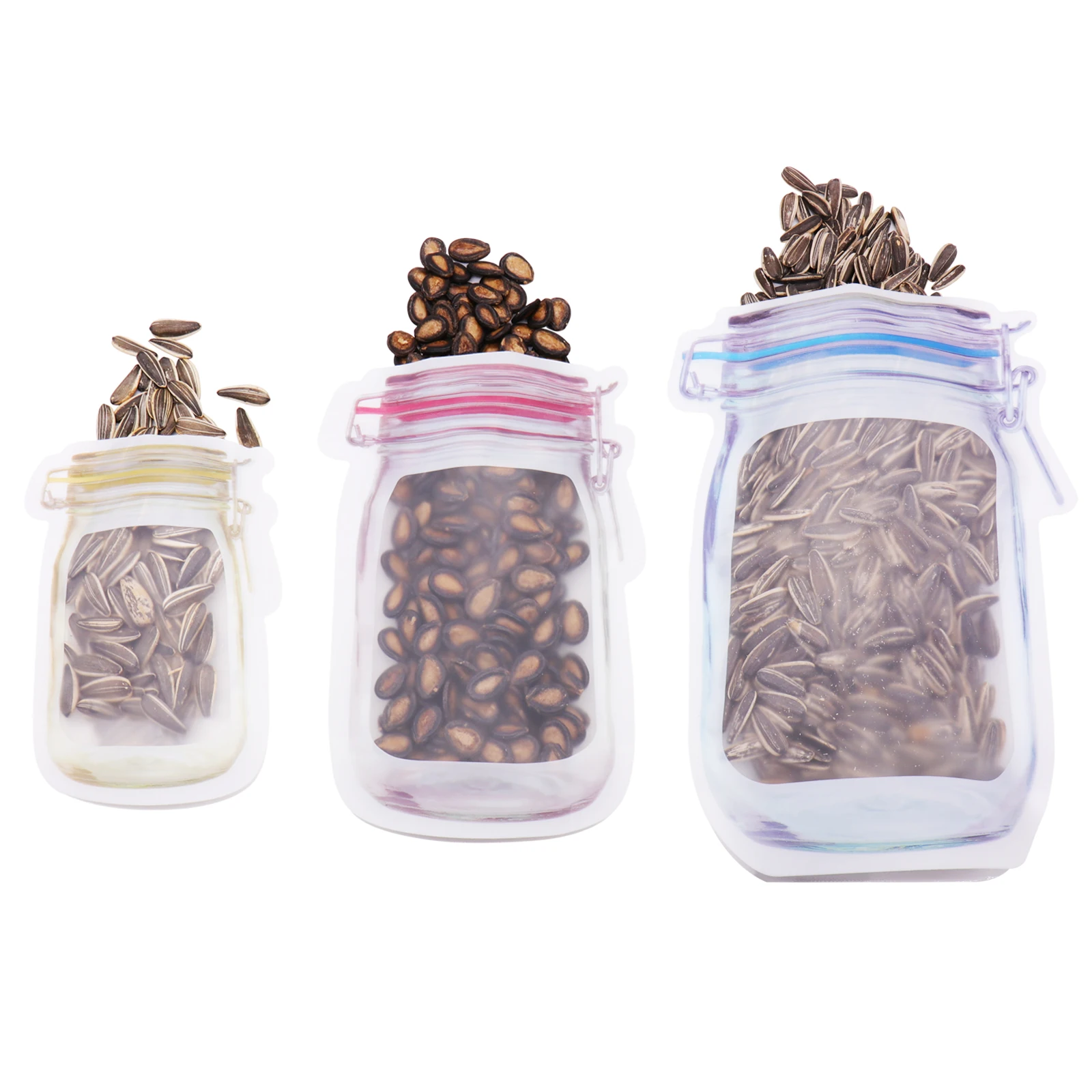 Портативный прозрачный клапан на молнии для сохранения холодильника сумка