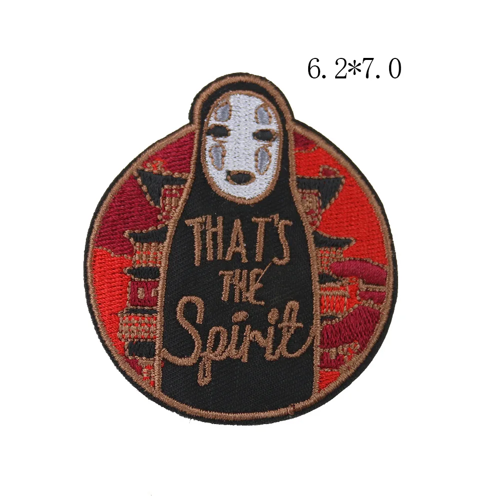 Мультяшный аниме вышивка тканевые наклейки/бумага Hayao Miyazaki | Дом и сад