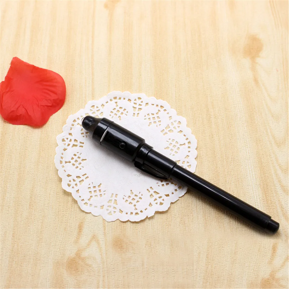 Mini Flashlight UV Light Invisible Ink Magic Led Lights Pen Funny Highlighter Marker Pen For Kids Students Gift#T2