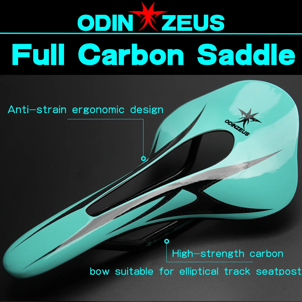 

2020 New style OdinZeus Full Carbon Alien Widened Saddle Comfortable /Road/MTB Carbon Bicycle Saddle Fold Bike Front Seat