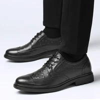 2021 fashion mens shoes casual genuine leather male classics black lace up derby shoe man big size 35 48 shoes for men hot sale