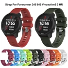 Ремешок для часов Garmin 245 20 мм силиконовый спортивный Сменный ремень для Garmin Forerunner 645245245M Vivoactive3 Смарт-часы