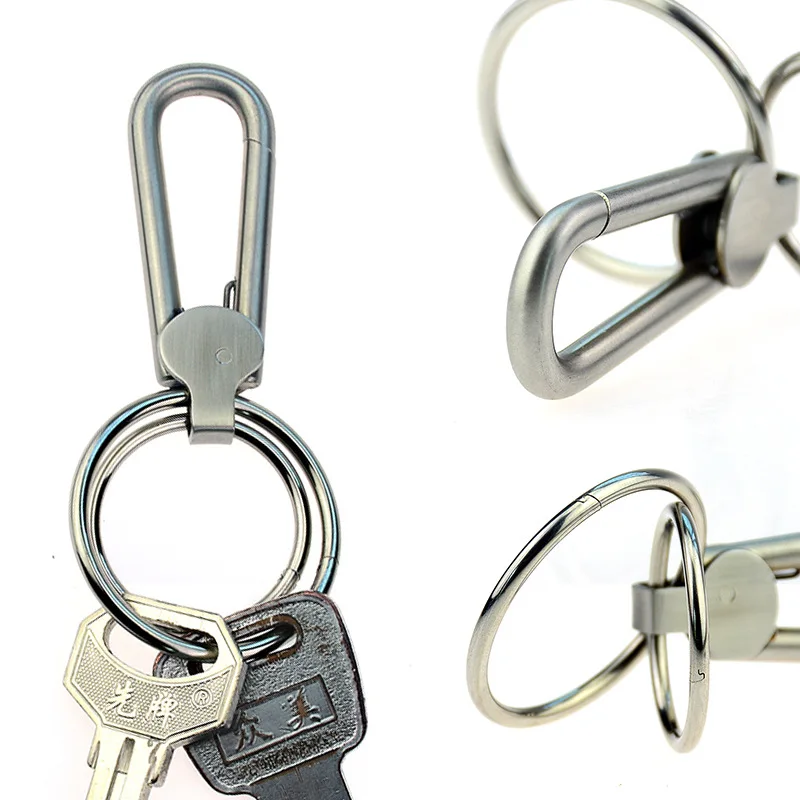 Брелок для ключей из нержавеющей стали 100% металлическое кольцо с разрезом сделай