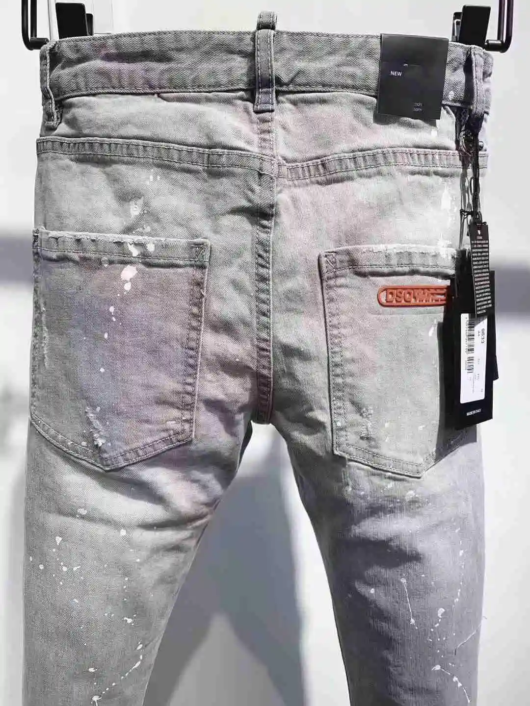 NEW Men Jeans Ripped for Skinny DSQ Pants Zipper Outwear Man | Мужская одежда
