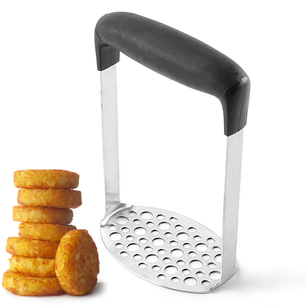 

Stainless Steel Potato Masher Manual Press Fruits Potatoes Ricer Crusher Tools for Smooth Mashed 18x12x7.3cm