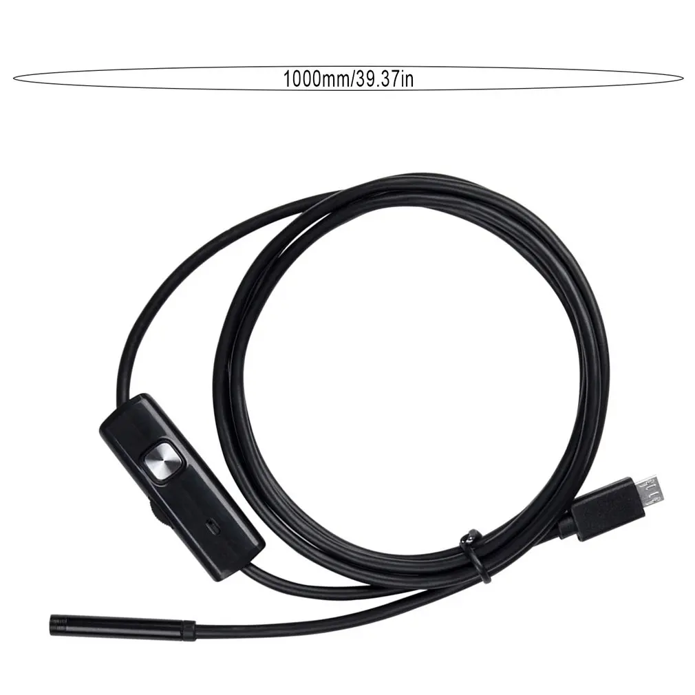 

6LEDs 7mm Endoscope Inspection Camera Flexible IP67 Waterproof Micro USB Borescope Camera for Android PC Notebook Adjustable
