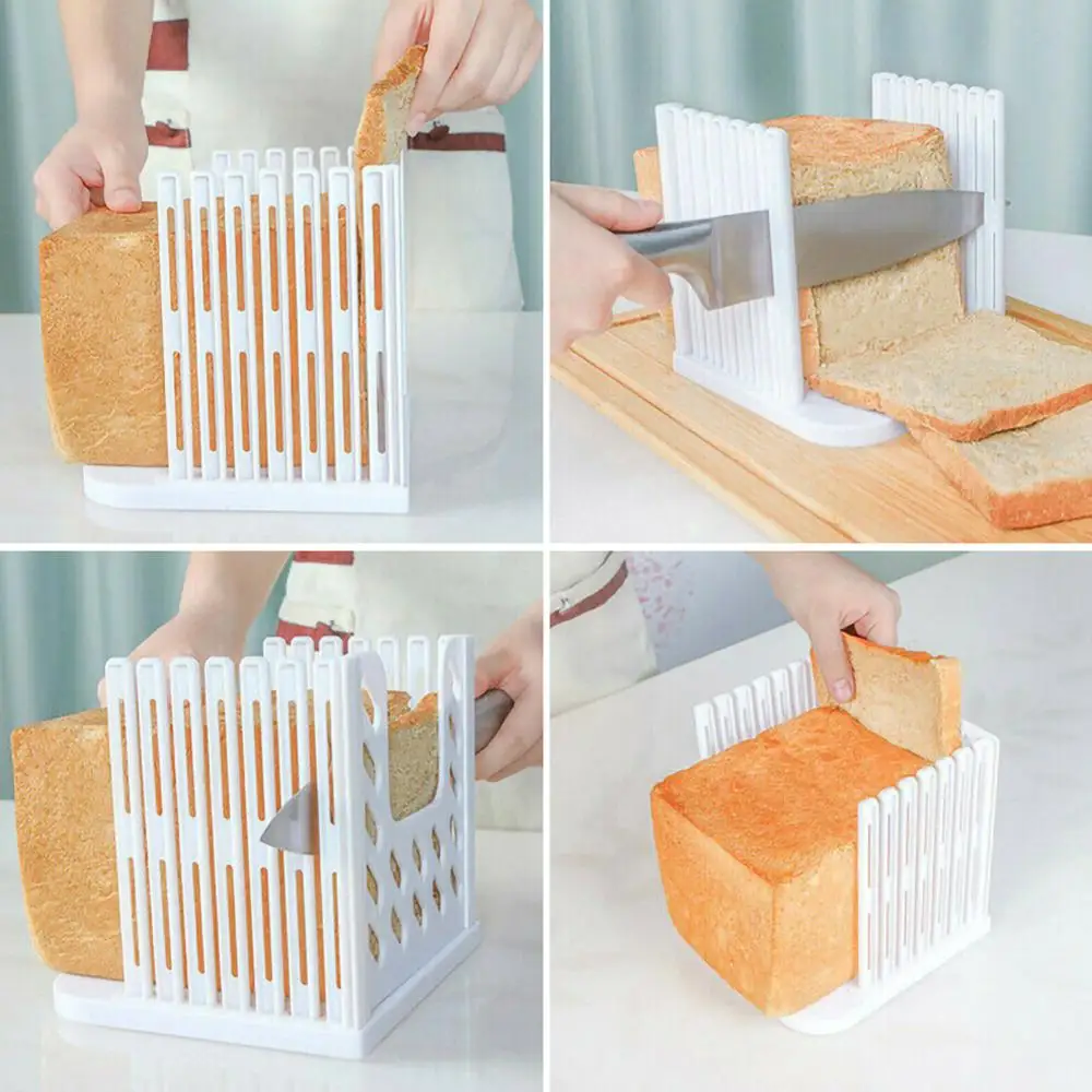 Professional Bread Loaf Toast Cutter Slicer Slicing Cutting Guide Mold Maker Kitchen Tool Practical Sandwich Gadget | Дом и сад