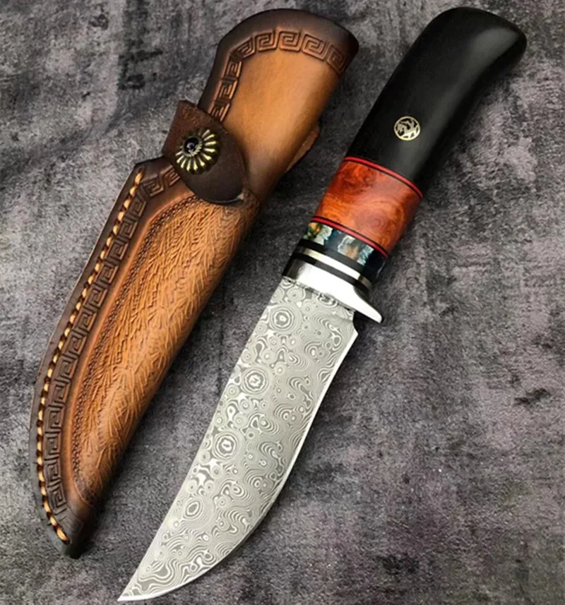 Рукоятка из черного дерева ручной работы с фиксированным лезвием | Инструменты