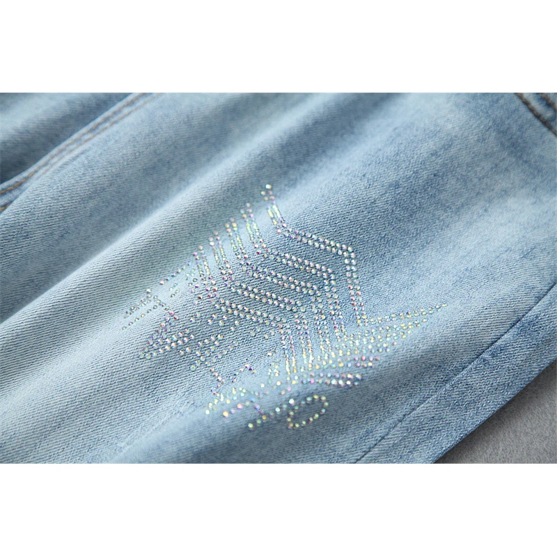 

High Street Fashion Summer Set 2 Piece Clothing Set 2020 New Designers Outfits Short Sleeve Tee Shirt and Jeans Pants Suit Sets