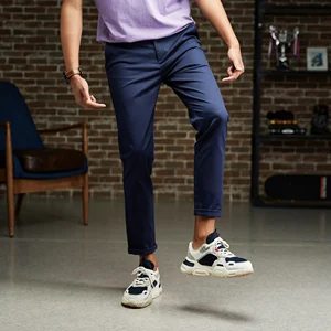 METERSBONWE весна осень мужские брюки тонкие повседневные брюки Ins Tide бренд Bf сплошной цвет прямые комбинезоны