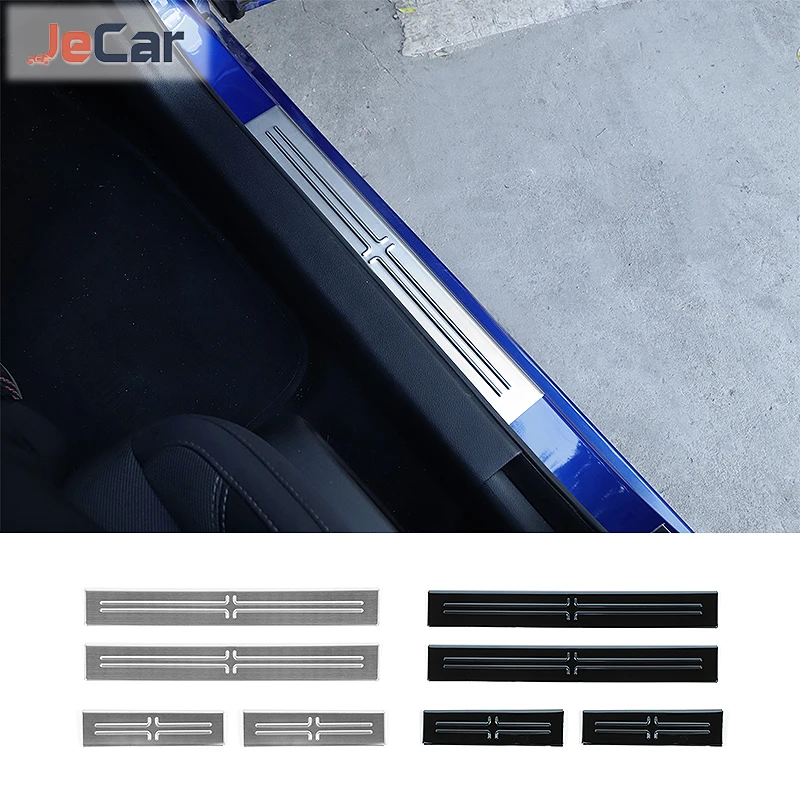 

Накладка на порог порога двери автомобиля, наклейки на порог для Dodge Charger 2015 Up, внешние аксессуары для автомобиля