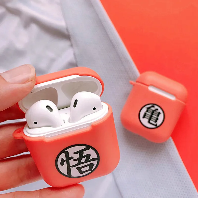 Японский аниме Dragon Ball Goku Мягкий силиконовый чехол для наушников для apple airpods наушники беспроводные Bluetooth защитный чехол