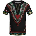 Мужская рубашка Дашики, рубашка с 3D принтом на воротнике, Африканский Национальный костюм, летняя футболка, новый стиль, Лидер продаж, оптовая продажа 2021