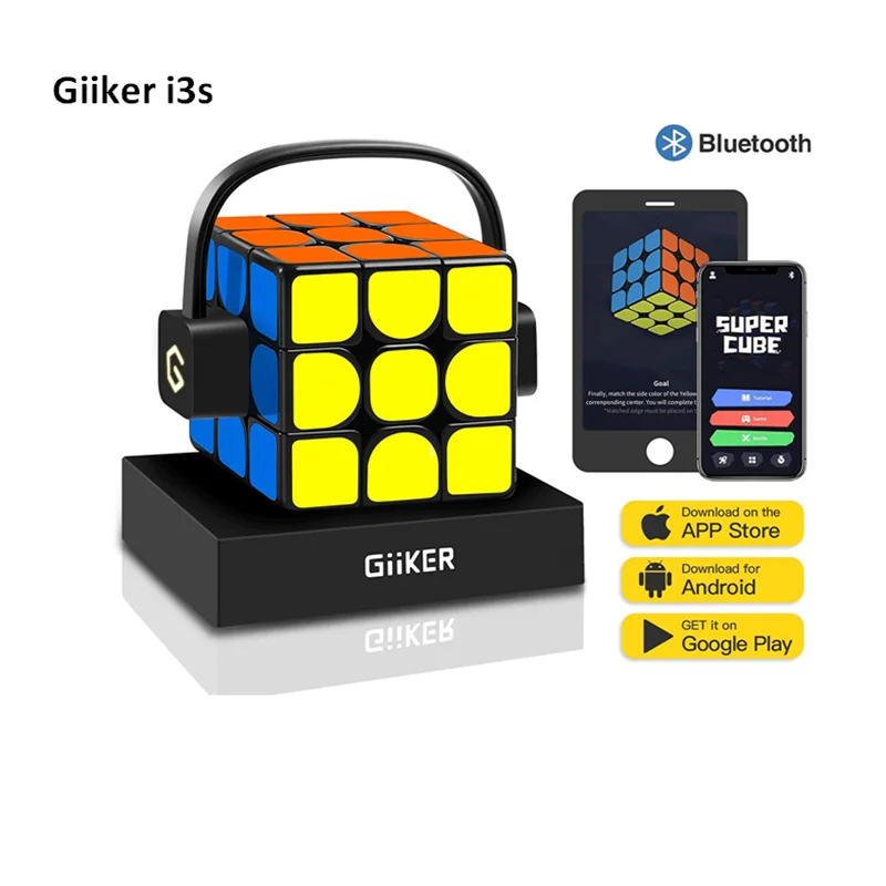 

[Обновленная версия] Оригинальный Интеллектуальный супер куб Giiker i3s с ии, умный волшебный Магнитный Bluetooth-пазл с синхронизацией приложений, ...
