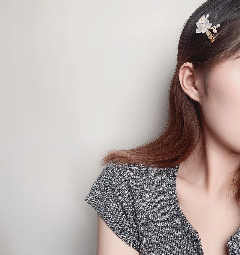 Женская заколка для волос элегантная полимерная в винтажном стиле Бохо с цветами