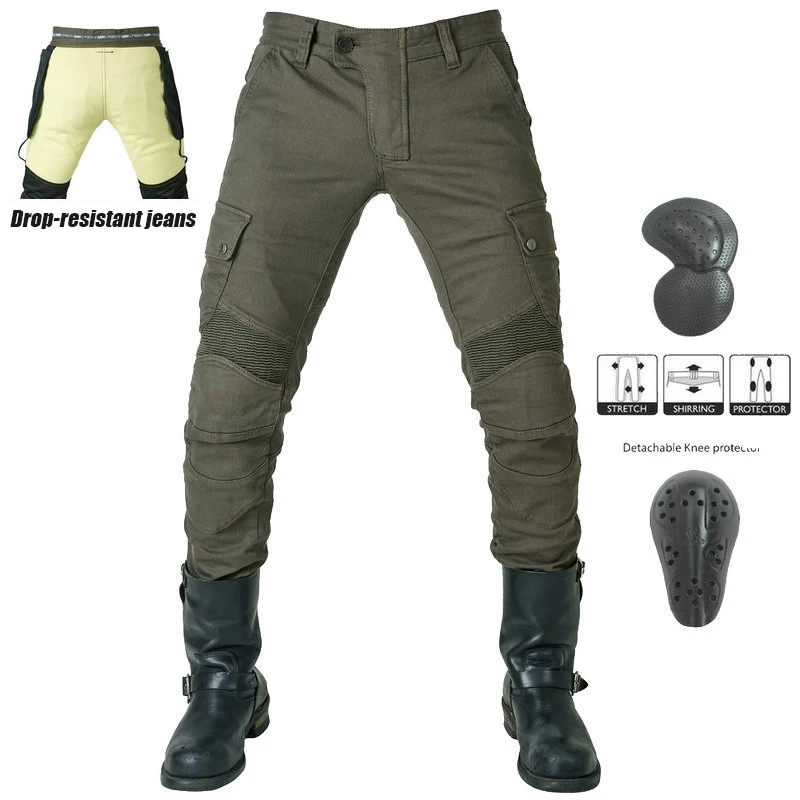 Брюки мужские мотоциклетные защитные штаны для мотокросса байкерские