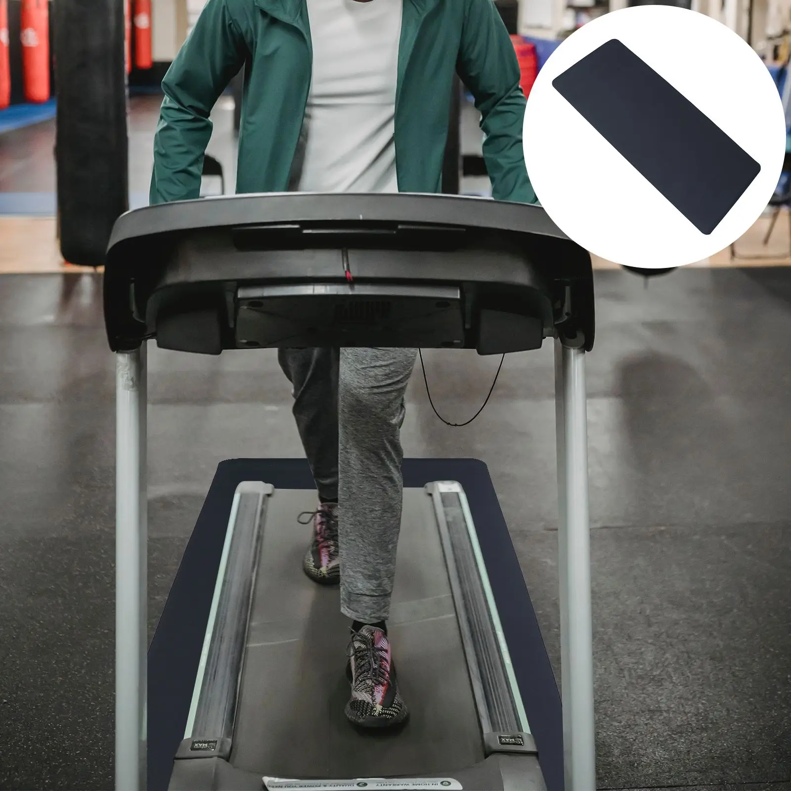 

1pc Rubber Pad Acoustic Insulation Treadmill Practical Fireproof Dustproof Anti-skid Pad Mat for Home