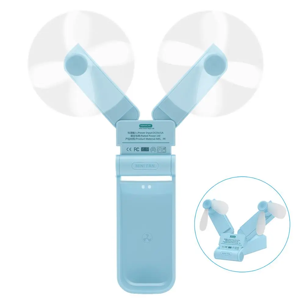 

Mini USB Portable Fan Rechargeable USB Small Fans handheld Air Cooler Conditioner