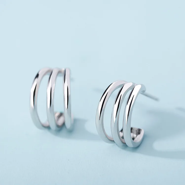 Женские серьги-гвоздики из стерлингового серебра 925 пробы | Украшения и