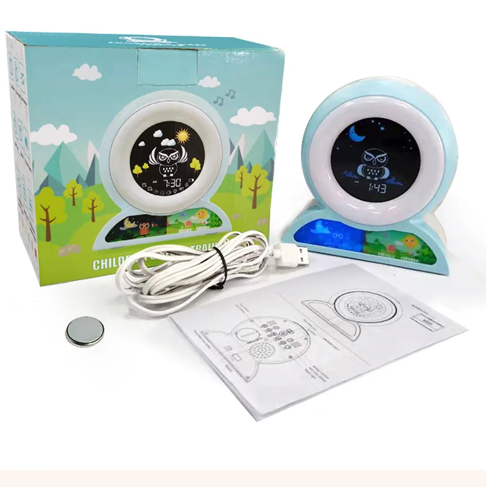 

USB Charging Smart Alarm Clock Night Light Touch Control Table Clocks Child Birthday Present Office Bedside Children Alarm Clock