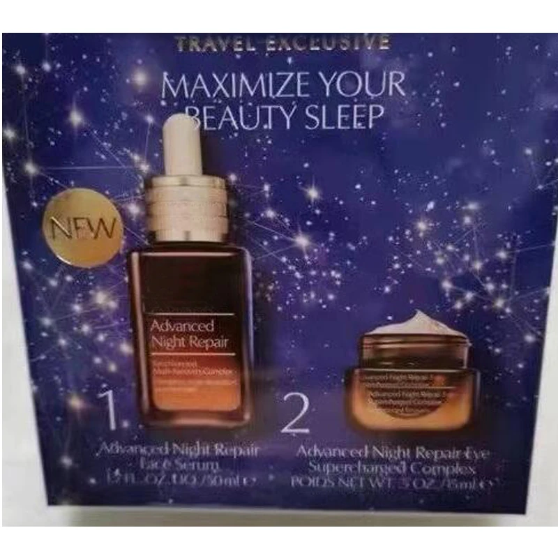 Brand New TRAVEL EXCLUSIVE MAXIMIZE YOUR BEAUTY SLEEP Night Repair With Eye Complex Set Dropshipping  YSD42