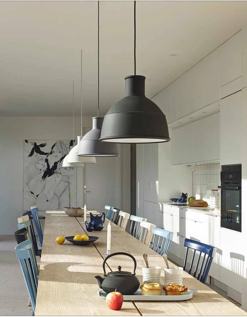 Скандинавский минималистичный алюминиевый подвесной светильник для гостиной