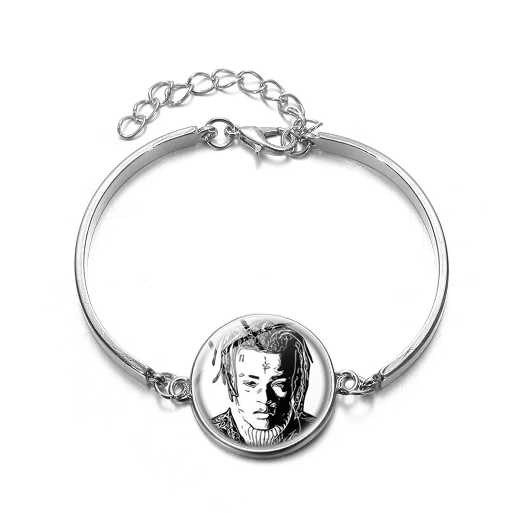 Браслеты в стиле панк певец раппер стеклянный купол Модный Браслет-манжета на