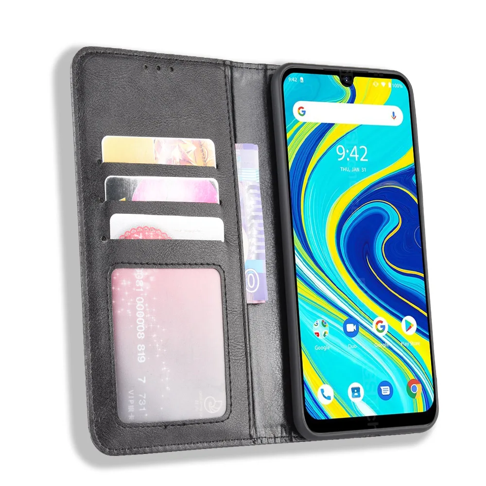 for umidigi a9 pro case luxury leather flip cover funda with stand card slot phone case for umidigi a9pro without magnets coque free global shipping