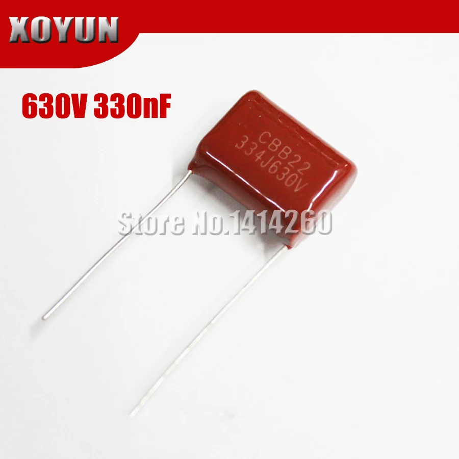10 шт. пленочный конденсатор из полипропилена 630V334J 0 33 мкФ Pitch 15 мм 630 в 334 330NF