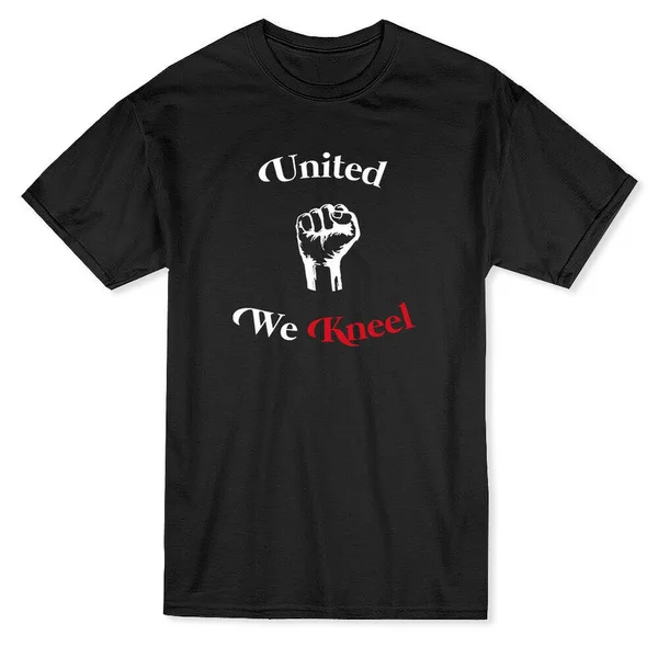 

United We Kneel Fist Graphic Men's Black T-shirt