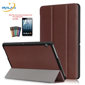 pu leather folio stand smart case for huawei mediapad t3 10 ags w09 ags l09 tablet cover for honor play pad 2 9 6filmstylus free global shipping