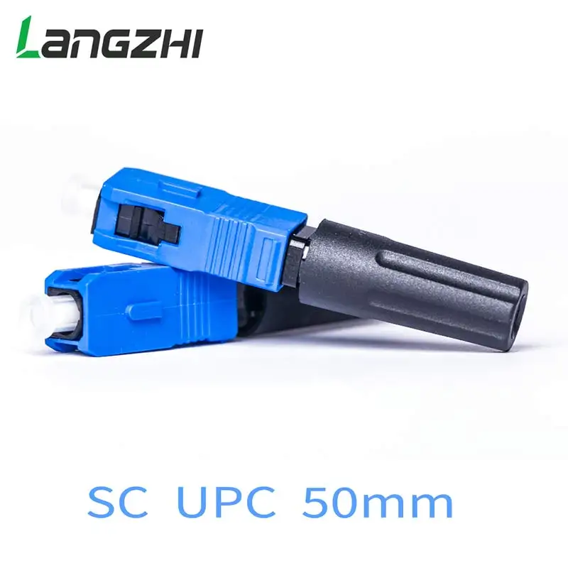 Langzhi 100 шт./кор. Ftth Sc/upc одномодовый волоконно-оптический патч-корд Sc/Upc-Sc/upc быстрый разъем экономически эффективным волоконно-оптический Быстрый разъем - Цвет: Синий