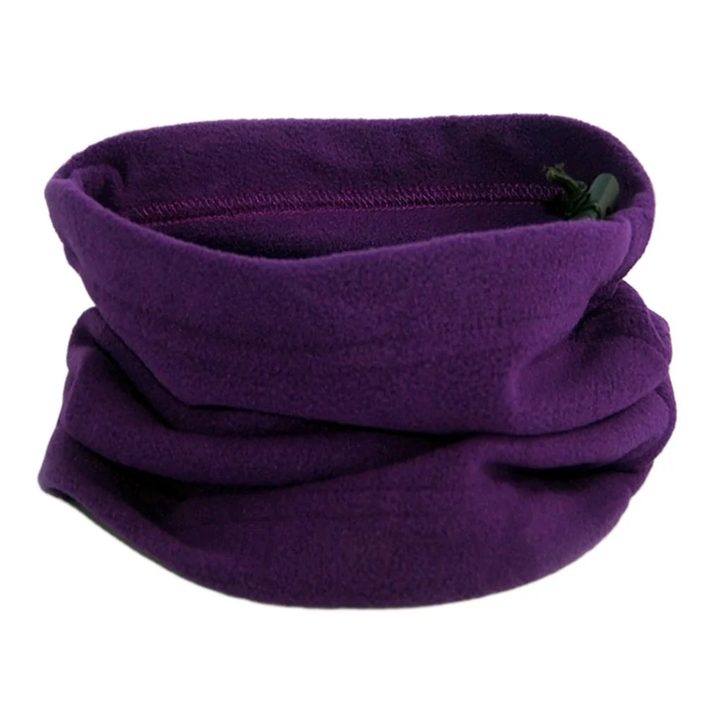 

2021 Women Men Multifunctional Fleece Bib Solid Color Warm Neck Bib Hat Face Mask TY66