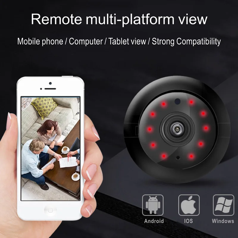 Мини ip-камера Wifi 2.0MP HD CCTV IR ночное видение Обнаружение движения маленькая беспроводная микро камера Детский Монитор P2P Домашняя безопасность