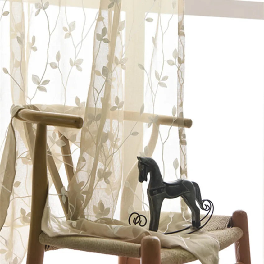 Оригинальные занавески из хлопчатобумажной ткани с вышивкой оптовая продажа на