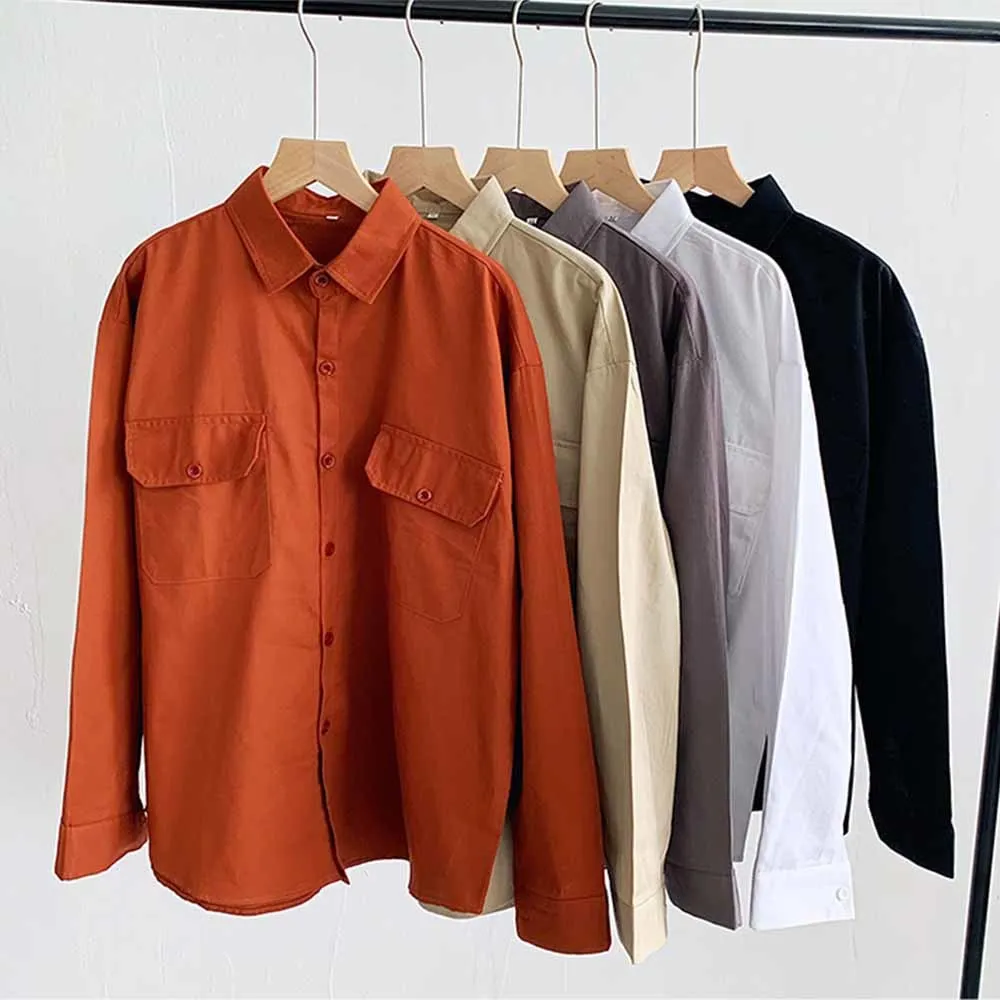 

2021 new chic casual loose cotton blouse shirt women female white blouse shirt Spring Autumn women oversize shirt top