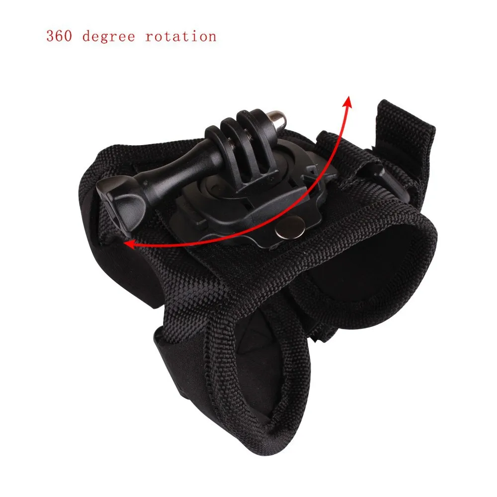 GloryStar 360 Degree Rotation Hand Strap Wrist Belt Mount for Go Pro Hero 7 6 5 4 3 Xiaomi Yi Sjcam Sj4000 Sj5000 Action Camera |