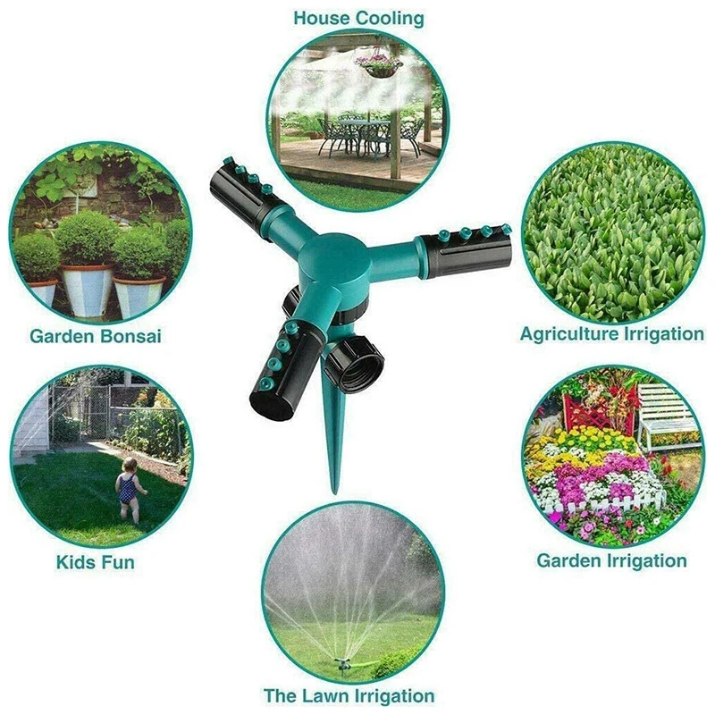 

Garden Sprinklers, Lawn Sprinklers, Garden Garden Automatic Rotating Garden Sprinklers (4 Pcs)