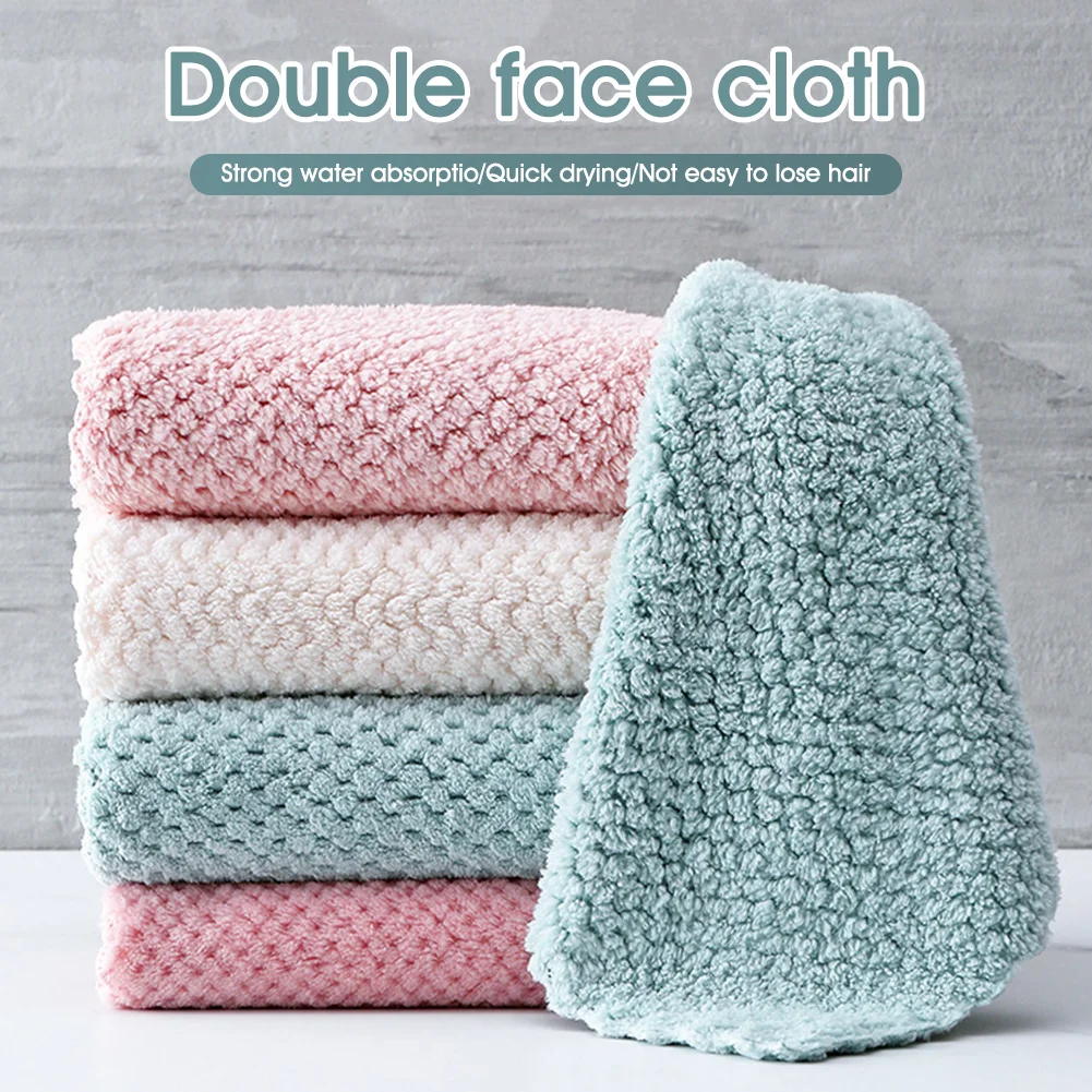 

4/6/12/16Pcs Kitchen Dish Clothes Microfiber Super Soft Absorbent Dish Rag Cleaning Towel for Kitchen Bathroom