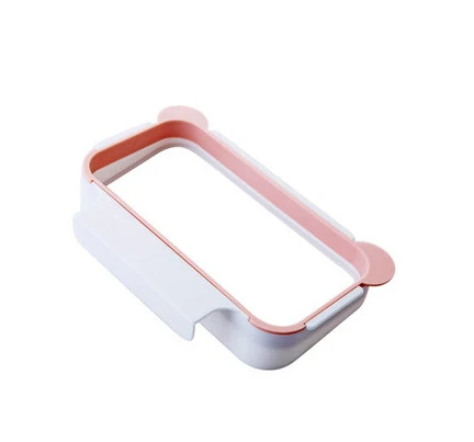 Pink 2pc Simle форма мешок для мусора коробка для хранения Настенный lastic мешки для мусора контейнер для хранения кухня ванная комната органайзер - Цвет: Pink 2pc