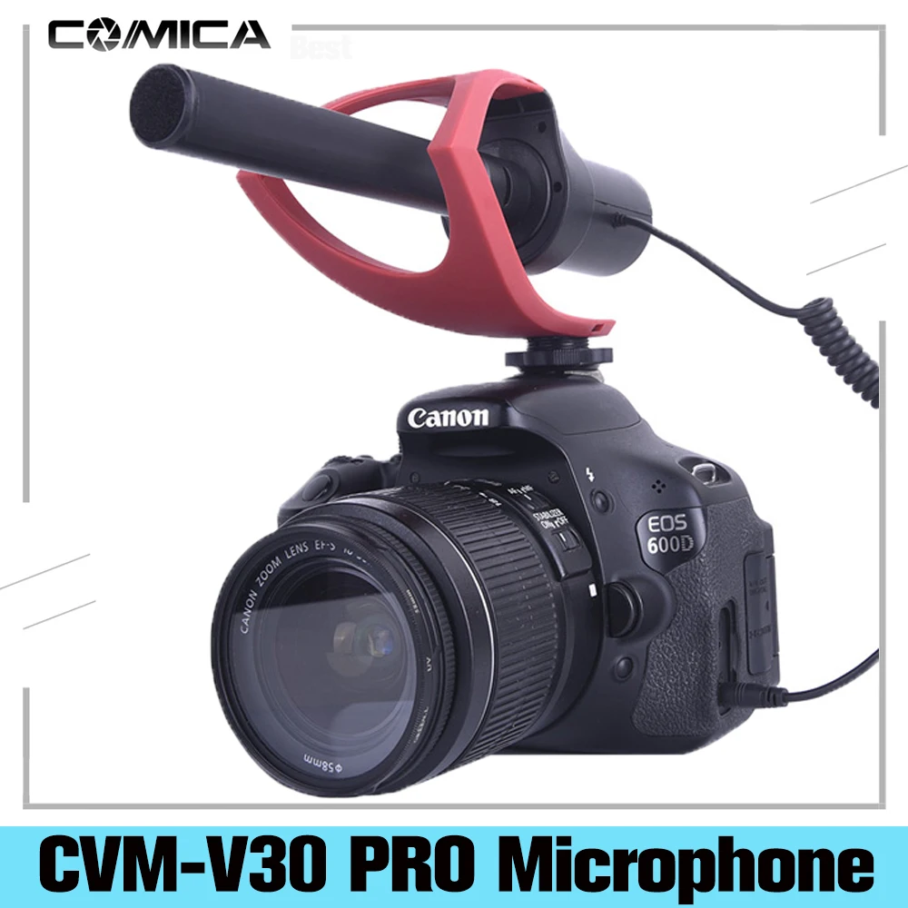 

Comica CVM-V30 LITE видео микрофон конденсаторный Volgging Запись микрофон для цифровой зеркальной камеры Canon Nikon Fuji DSLR Камера, микрофон для смартфона