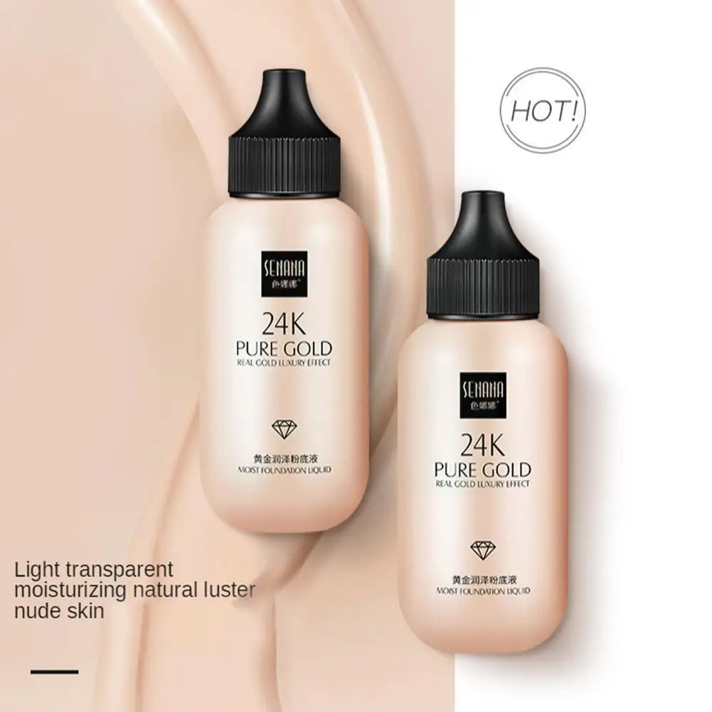 

50g Liquid Foundation CC Cream Waterproof Long Lasting Natural Concealer Bright Moisturizing makeup nude Whitening J5I1