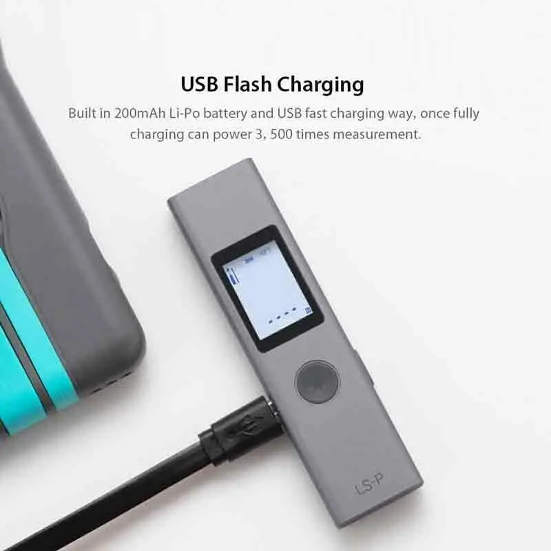 Youpin Duka 40m Laser range finder LS-P USB flash charging Range Finder High Precision Measurement rangefinder | Электроника