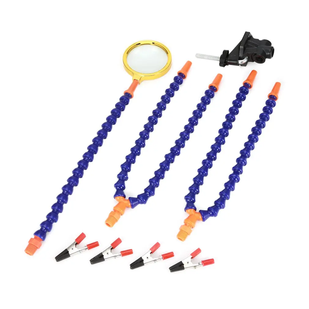 Сварочная Скамья из сплава тиски для пайки зажим стола 4 шт. гибкая вращающаяся с