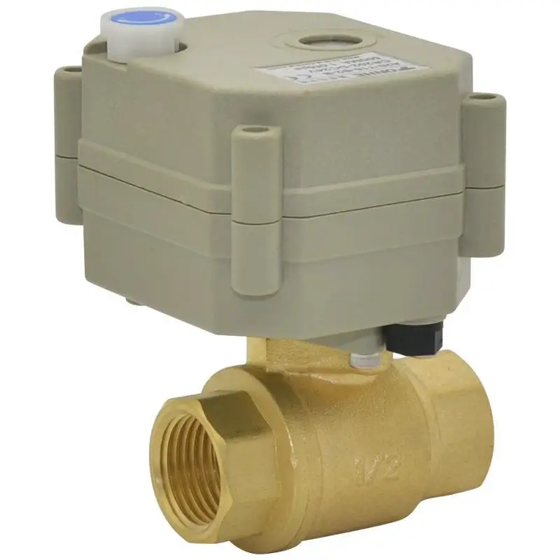 9 24VAC/DC 2 сторонний Электрический латунный шаровой клапан BSP/NPT 1/4 '' 1 1/4''